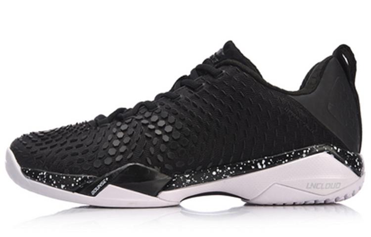 Li Ning Frontier Shadow Pro2.0 Pu Cushioning Rebound Low top Badminton Shoes Unisex Black AYAN013-3 39