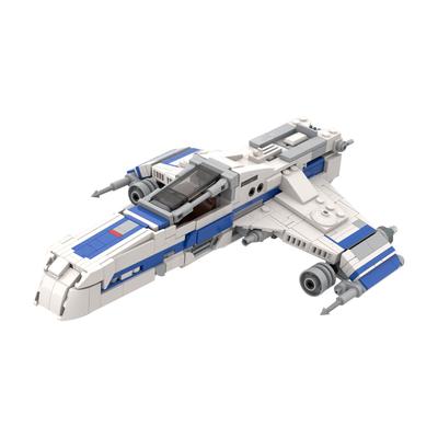 MOC Space War Wings Fighter Building Blocks Model Science Fiction Movies Wings Fighter Bricks Assembly Toys Kids Birthday Gifts