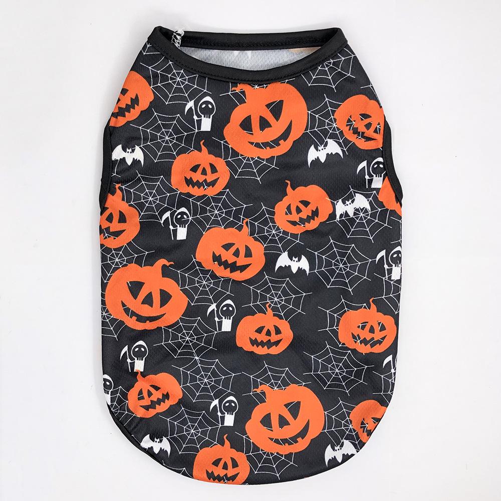 Pet Halloween Summer Vest: Spider, Devil, Pumpkin Designs