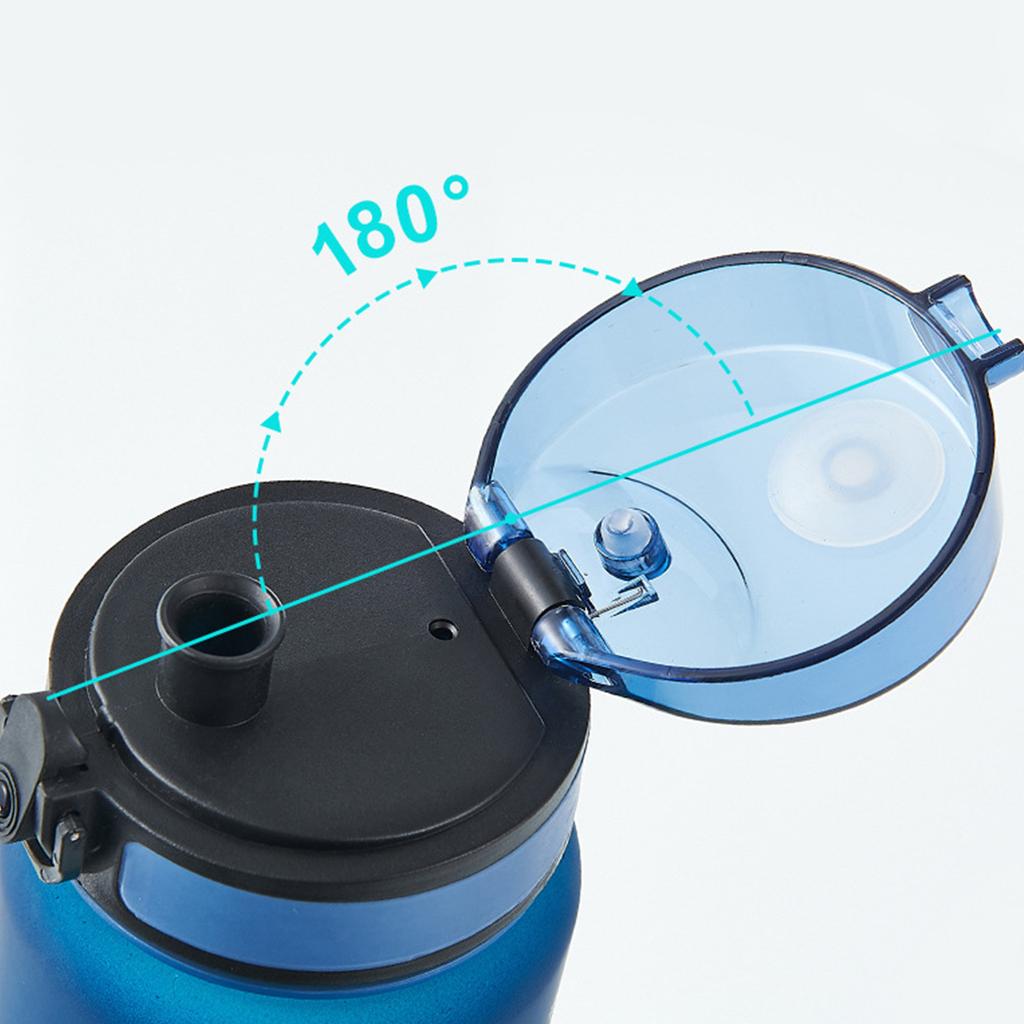 Large Capacity Outdoor Sports Water Cup Gradient Color Portable Cup With High  Value Plastic Cup Locking Buckle Bouncing Cup