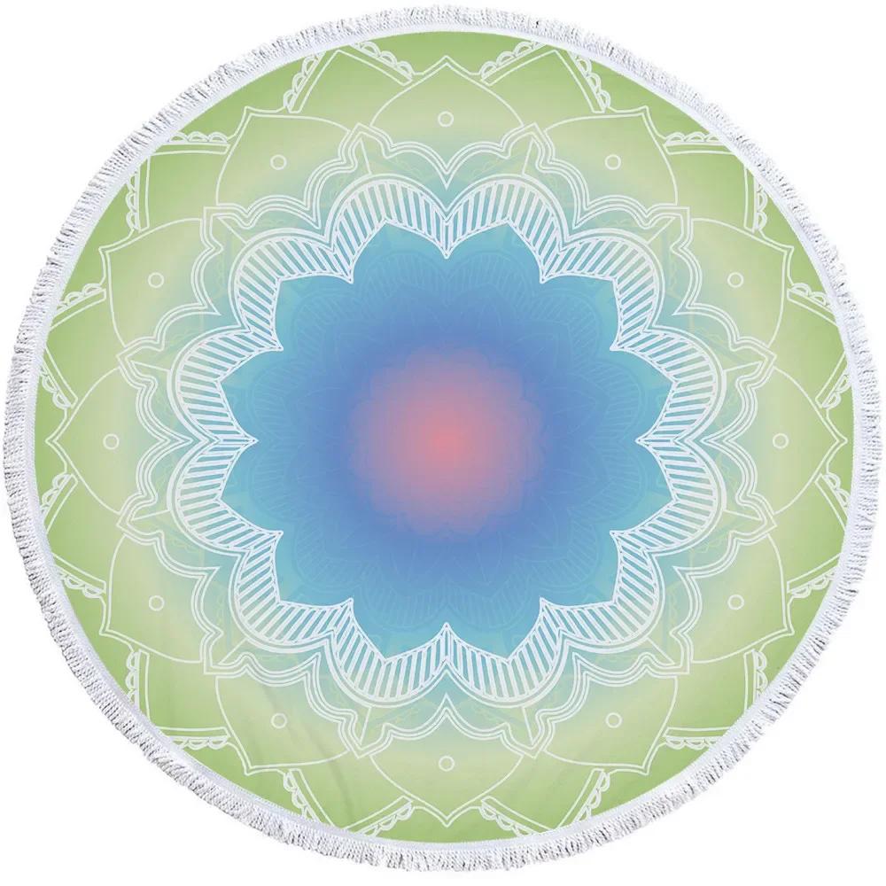 Beach Leisure Resort Creative Beach Towel Microfiber Round Swimming Towel Mandala Yoga Mat Adult Large Round Bath Towel
