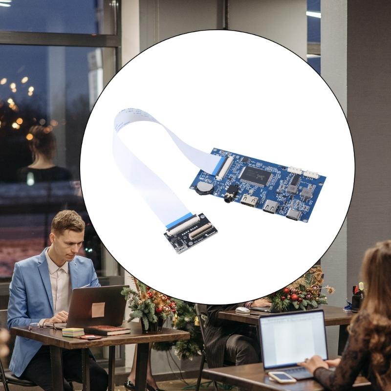 1 Set LCD Panel Driver Board with EDP Cable Support USB 5V Input RTD2556 Main Control Chip 2-Channel 2x2W 2048x1536