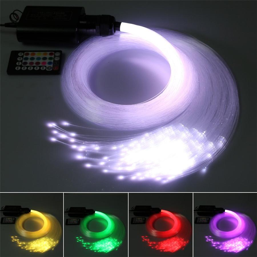 12W RGBW Twinkle Bluetooth APP RF Sound Control Fiber Optic Star Ceiling Meteor Light Kit
