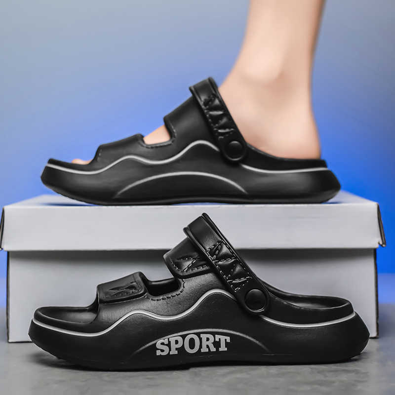 Fashion Slingback Non-slip White Mens Sandals Khaki Man Shoes Large Size 48 Men's Slipper Sneakers Sport Classical Excercise Life