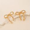 Vintage Elegant Bowknot Stud Earrings for Women - Daily and Vacation Wear, Thanksgiving Day Gift, Fits All Seasons