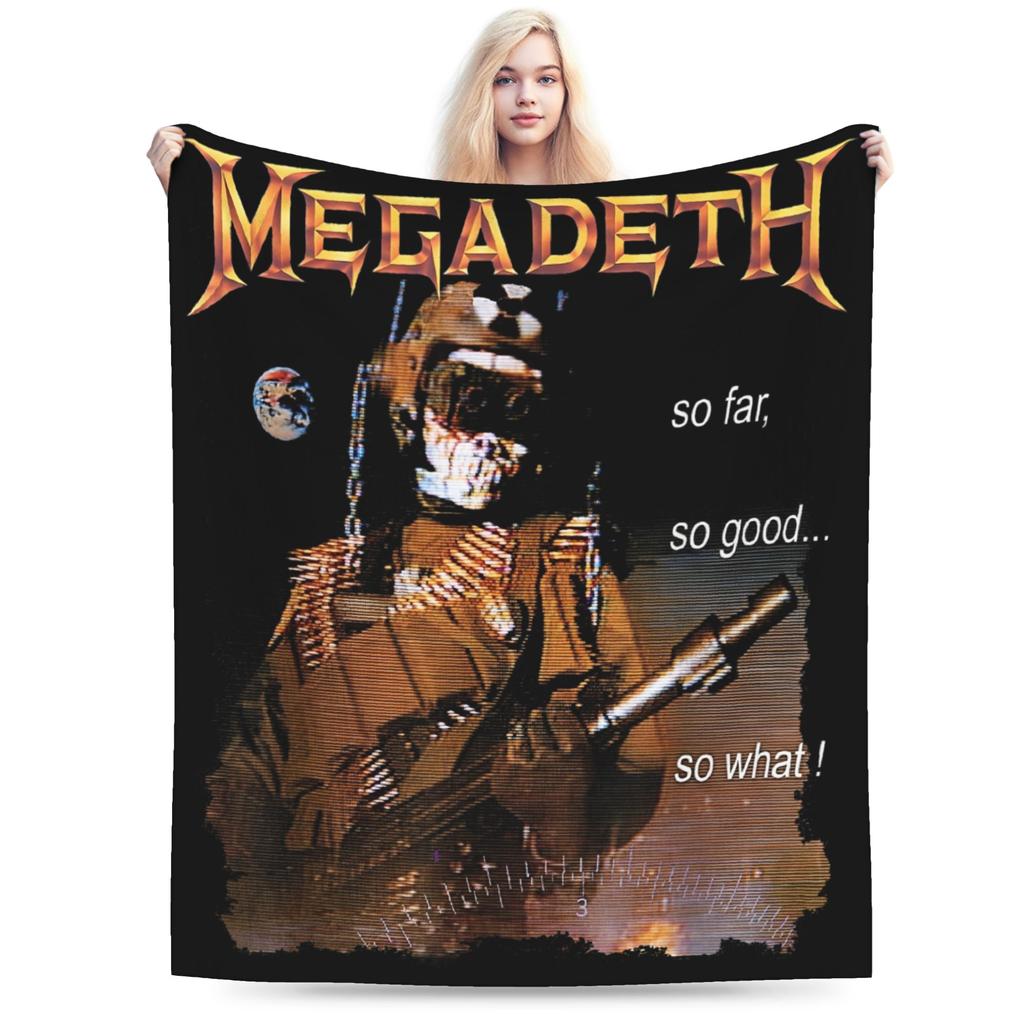 Killing Is My Business Rock Band Blanket Flannel Megadeths Lightweight Throw Blanket for Car Sofa Couch Bedspread