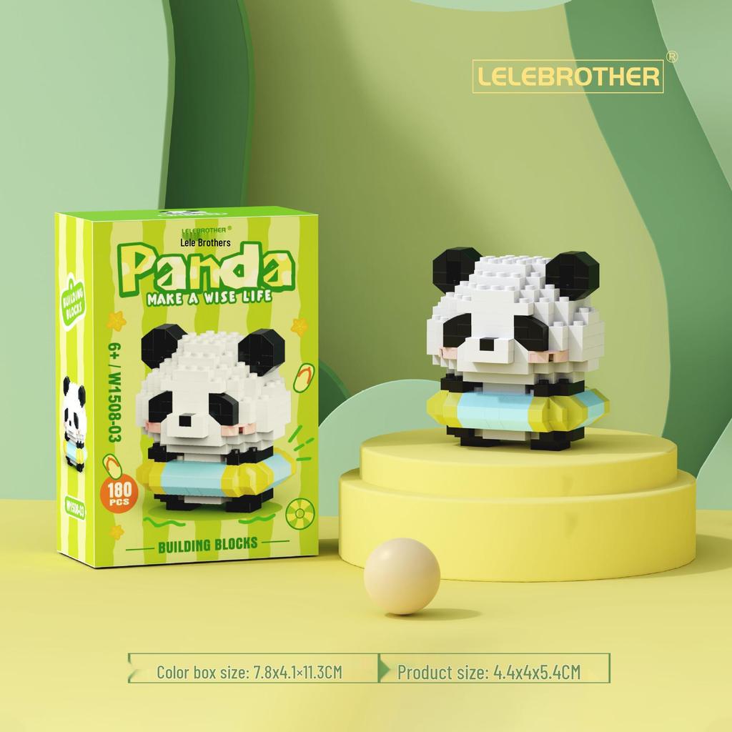 Panda Building Blocks - Girl's Birthday Gift | Educational Assembled Toy | Compatible with Lego