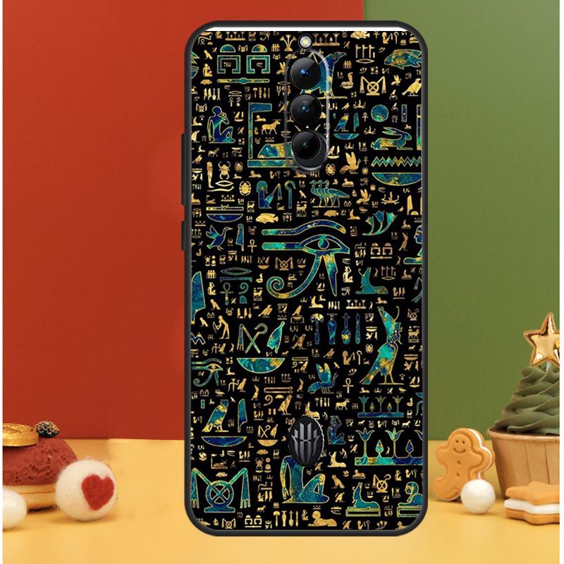 Egypt Pharaoh Mural Case For ZTE Nubia Red Magic 10 Air 5G 5S 6R 6 7 6S 7S Pro 8 8S 9 9S 10S 11 Pro Plus Cover