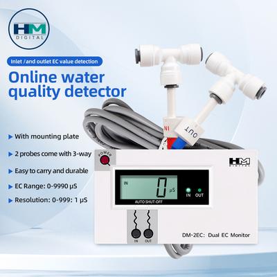 TDS Wasserqualitätstester DM1/DM2 - Dual-Sonden-Messgerät mit HD-LCD-Anzeige für genaue Messungen