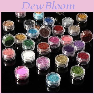 30-color Sparkling Nail Art Party Temporary Shiny Makeup Set