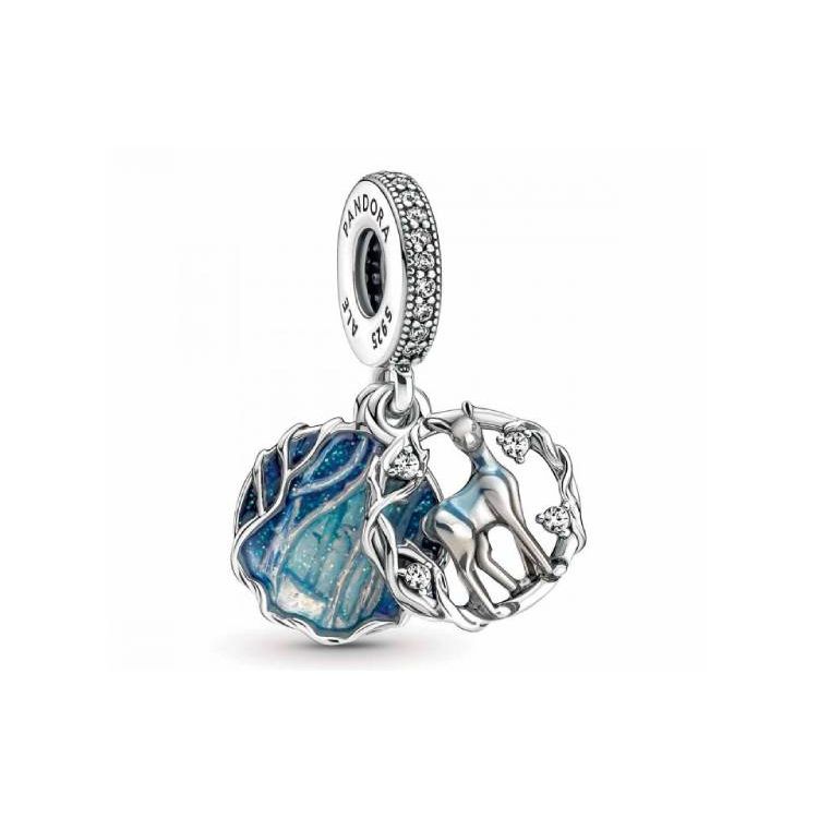 Pandora Charm Harry Potter Series Doe Patronus Men Charm 790013C01 Box,F,Blue