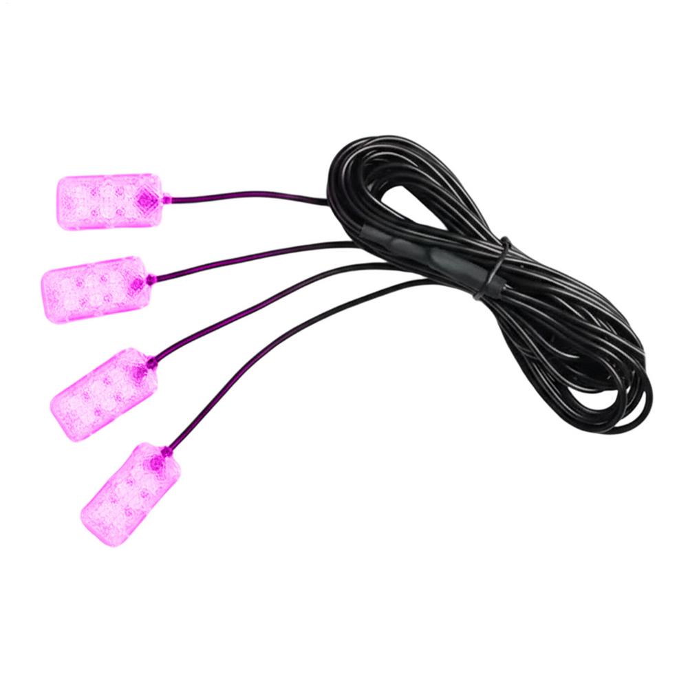 Car Ambient Light Adjustable Brightness Lamp With USB Port Interior Ambient Lighting For Truck SUV Tractor Trailer