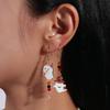 Ghost Halloween Earrings Zinc Zinc Alloy Ghost Dangle Earrings Exquisite Pumpkin Ear Studs  Party
