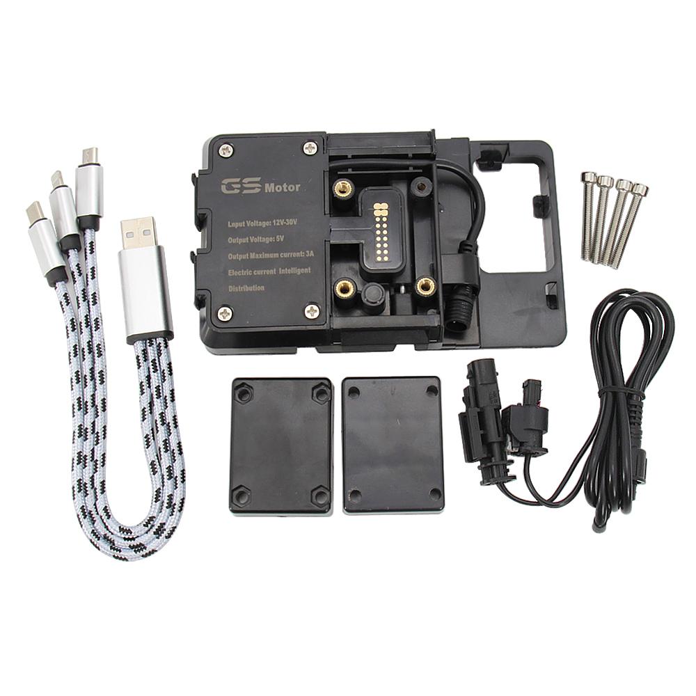 For BMW R1250GS LC&Adventure F850GS F750GS F900XR F900R  Motorcycle USB Charger Mobile Phone Holder Stand Bracket