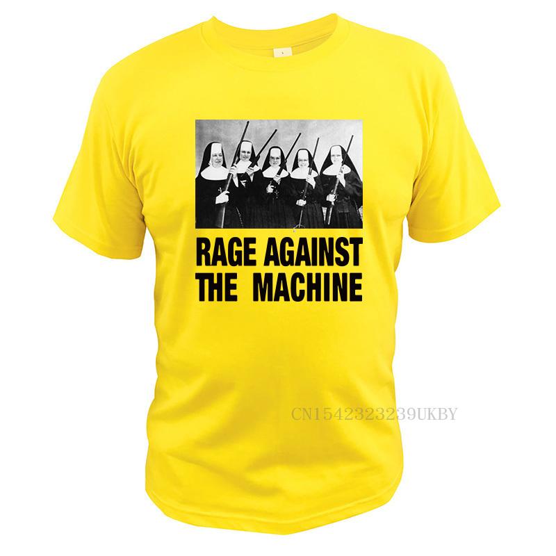 Rage Against The Machine T Shirt Nuns With Guns Tshirt Heavy Metal Rap Music 100% Cotton Breathable Tees Tops