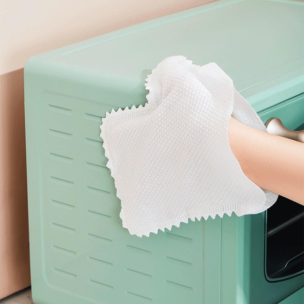 10-50PC Dusting Gloves Fish Scale Dust Clean Gloves Housework Disposable Cloth Gloves Dry Wet Dusting Paper Towel Lazy Rag Glove