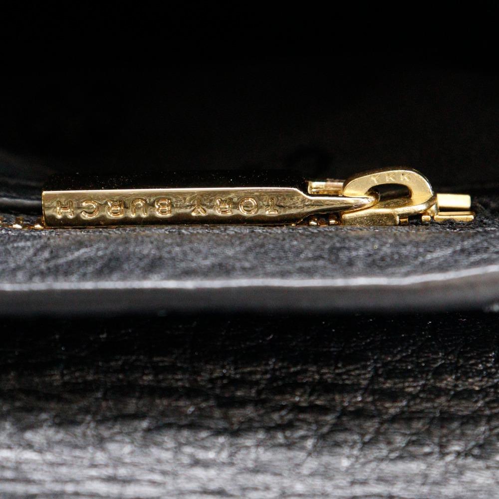 Tory Burch ChainShoulder Shoulder Bag Black Leather Women Used