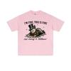 Im Fine This Is Fine Snowman Funny Meme T Shirt Men Women Christmas Short Sleeve T Shirts Mens Pure Cotton Shortsleeved Top