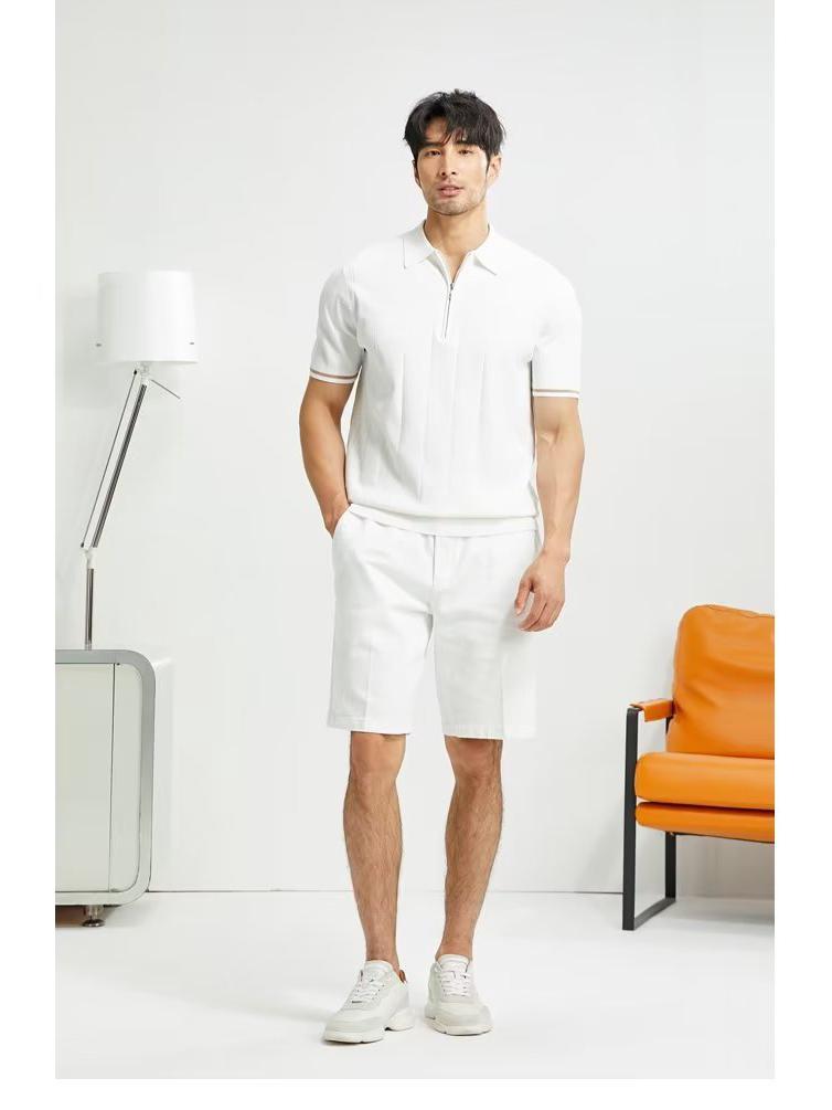 Men's Short-Sleeve Polo Shirt: Youthful, Fashionable, Japanese-Style Summer 2023 Design
