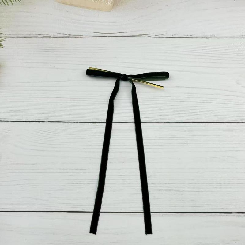 Set of 24 Velvet Bow Tie Ribbon Ornaments for Christmas Trees and Holiday Parties