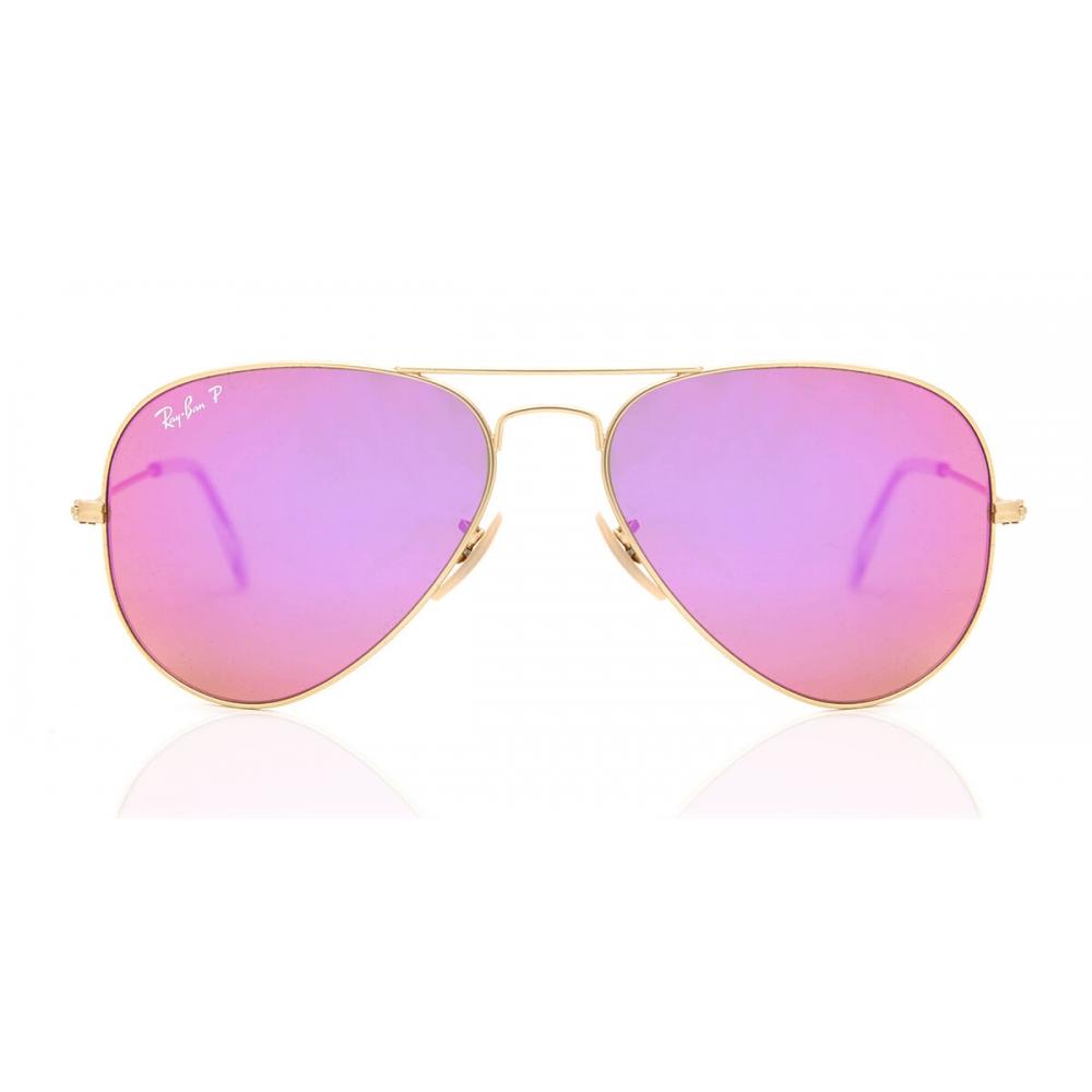

Ray Ban Rb3025 Aviator Flash Lenses Polarized 112 1q Unisex Sunglasses Matte Gold/58-14-135