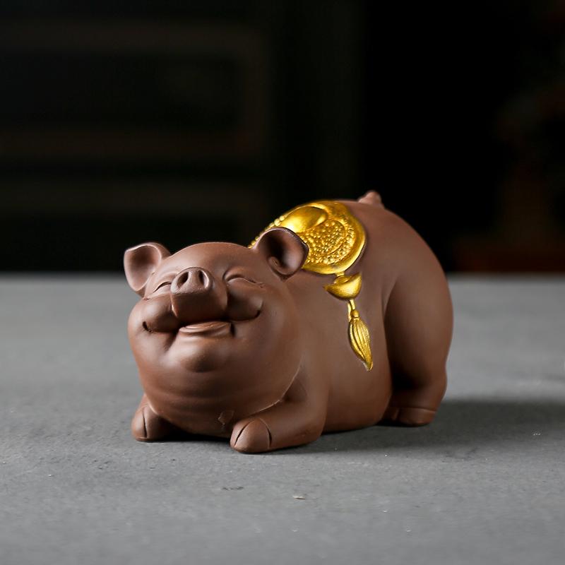 

Керамическое украшение «Свинья из Цзыша» для дома и ТВ-тумбы