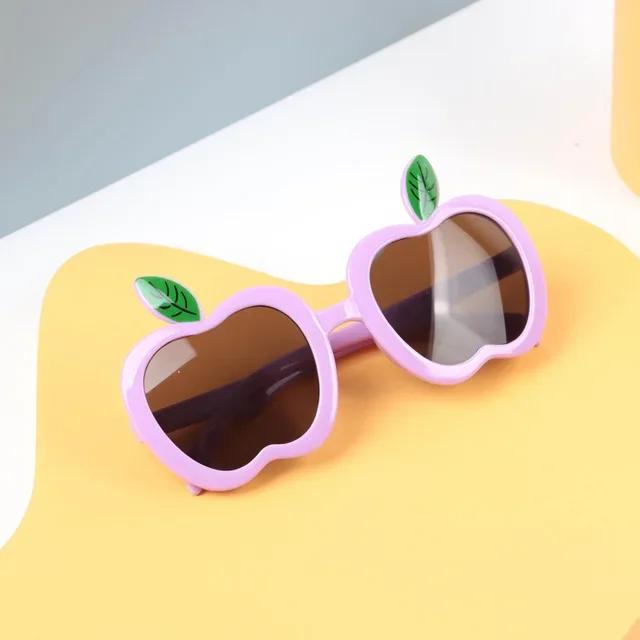 Cute Apple-Shape Children'S Sunglasses Trendy Beach Sun Glasses Uv400 Girls Boys Eyeglasses Outdoor Shades Decoration Eyewear
