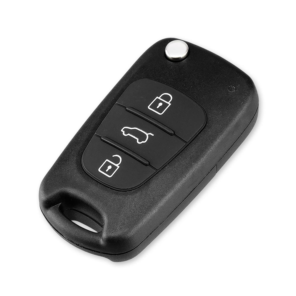 Picanto For Rio 3 For Hyundai Cerato Flip Folding Key Case Car Key Shell 3 Buttons Remote Key Shell