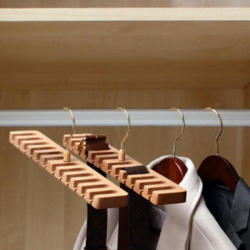Tie Belt Hanger Wardrobe Closet Belts Scarf Hanging Organizer Storage Holder Rack Hook Bedroom Home Items Space Saver