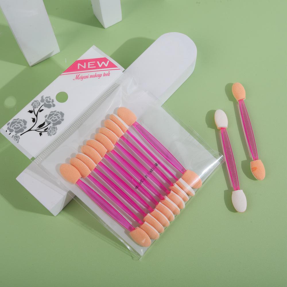 Mini Double-Ended Latex Sponge Eyeshadow Brush - High Quality, Disposable, Strong Powder Application