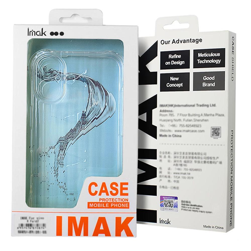 IMAK For Samsung Galaxy Z Fold6 5G Clear Case Compatible with MagSafe Shockproof PC+TPU Phone Cover