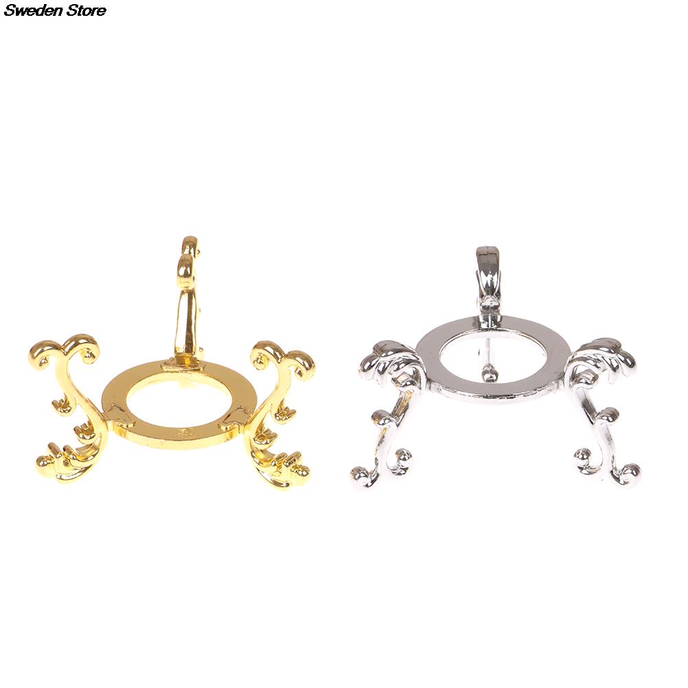 Gold-plated Display Gemstone Egg Support Base Crystal Ball Stand Holder Ornament Crystal Ball Decorative Ball Display Stand