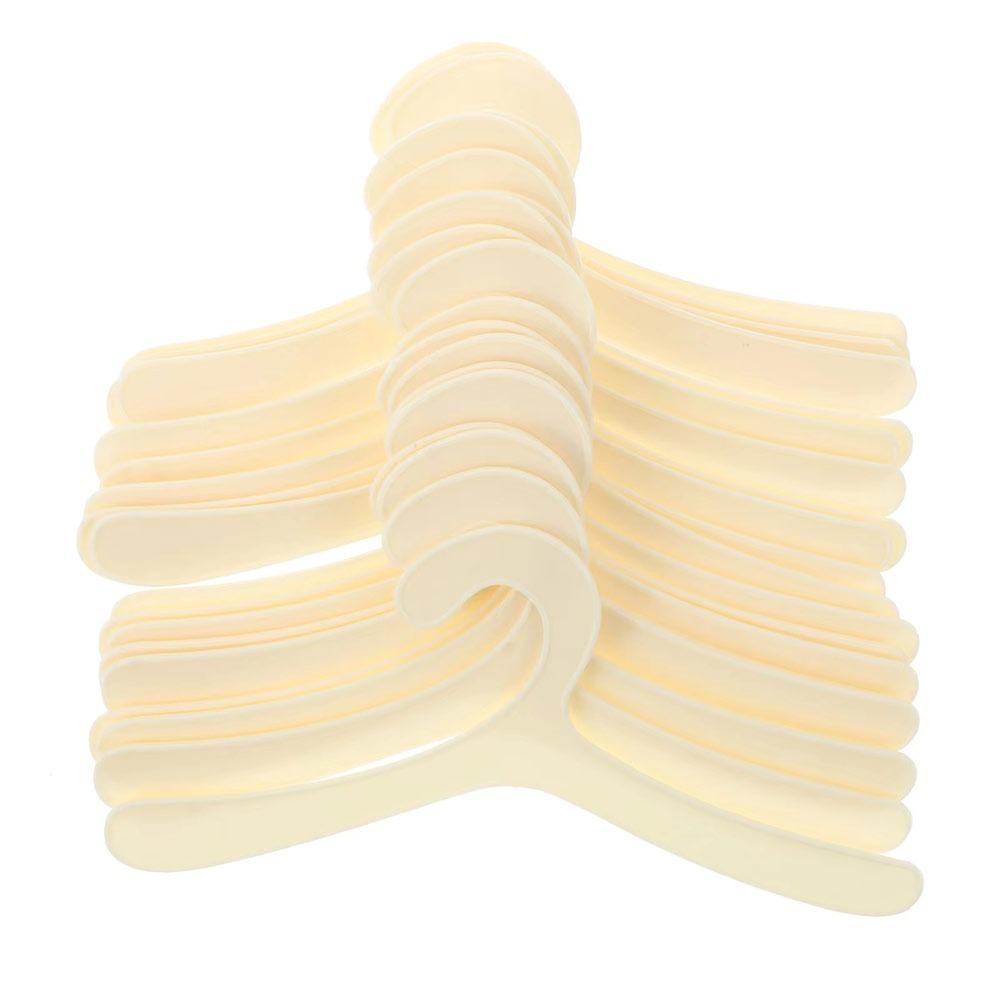 20Pcs Mini Pet Hangers Plastic Save Space Dog Clothes Hangers Children's Clothes Hangers
