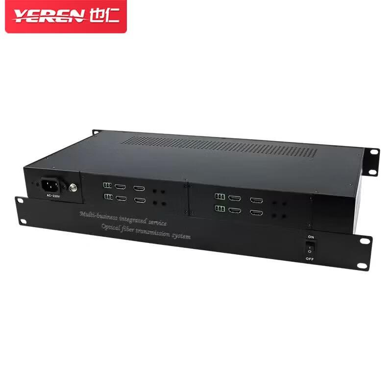 Yeren Rack-mount 4-Channel HDMI Fiber Optic Transceiver