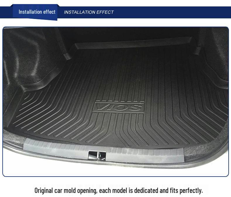 Durable, Waterproof, Eco-friendly TPE Trunk Mat for Hyundai IX25 (20+) - Rear Trunk Interior Upgrade.