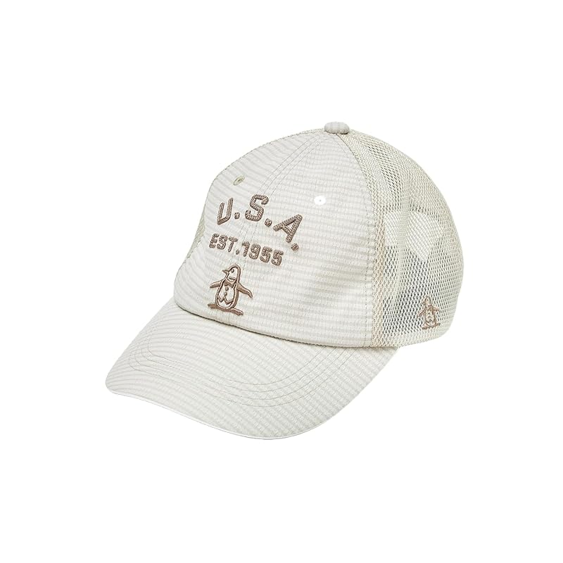 

[Munsingwear] cap dot air cooling bell oasis mesh one touch buckle golf MG5SCP11M men s BG00 (beige)