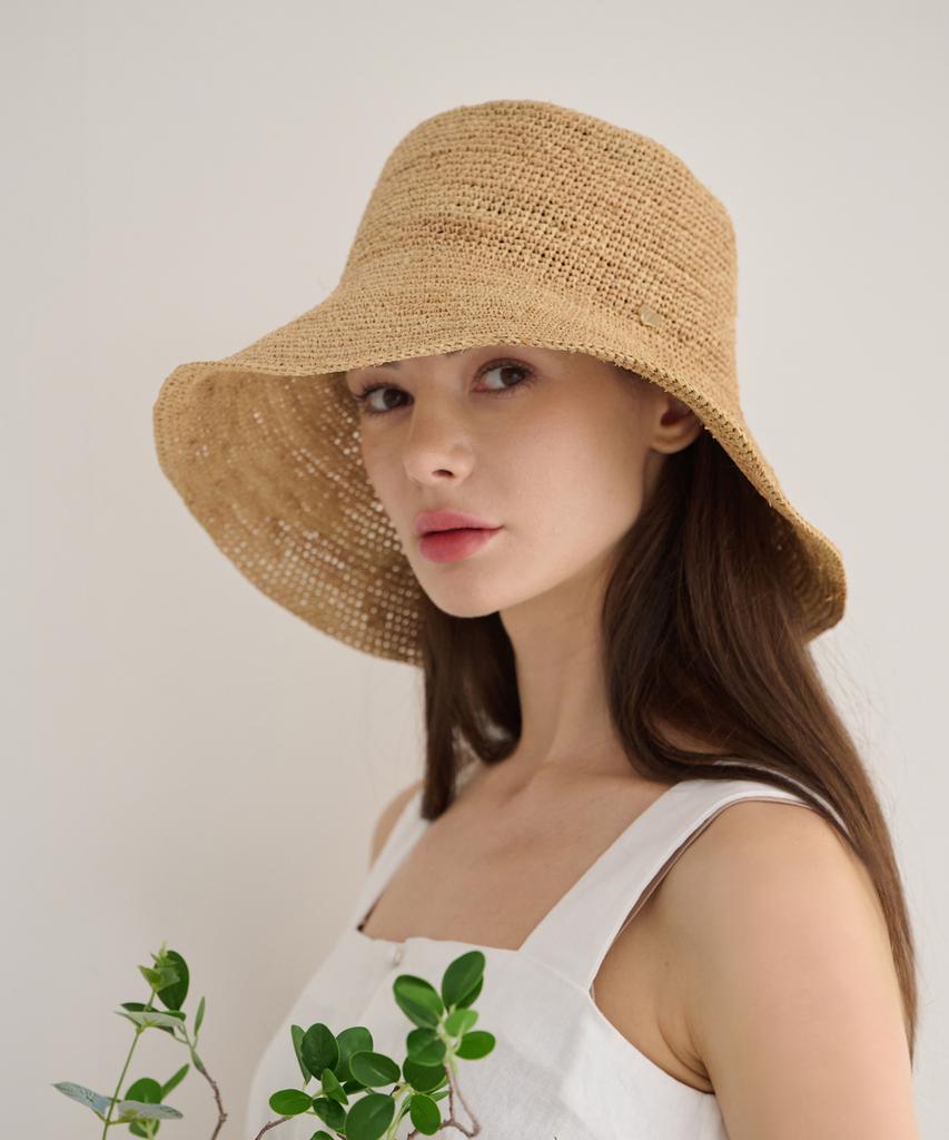 Koipeu Raffia Wide Hat Cf081Ht076