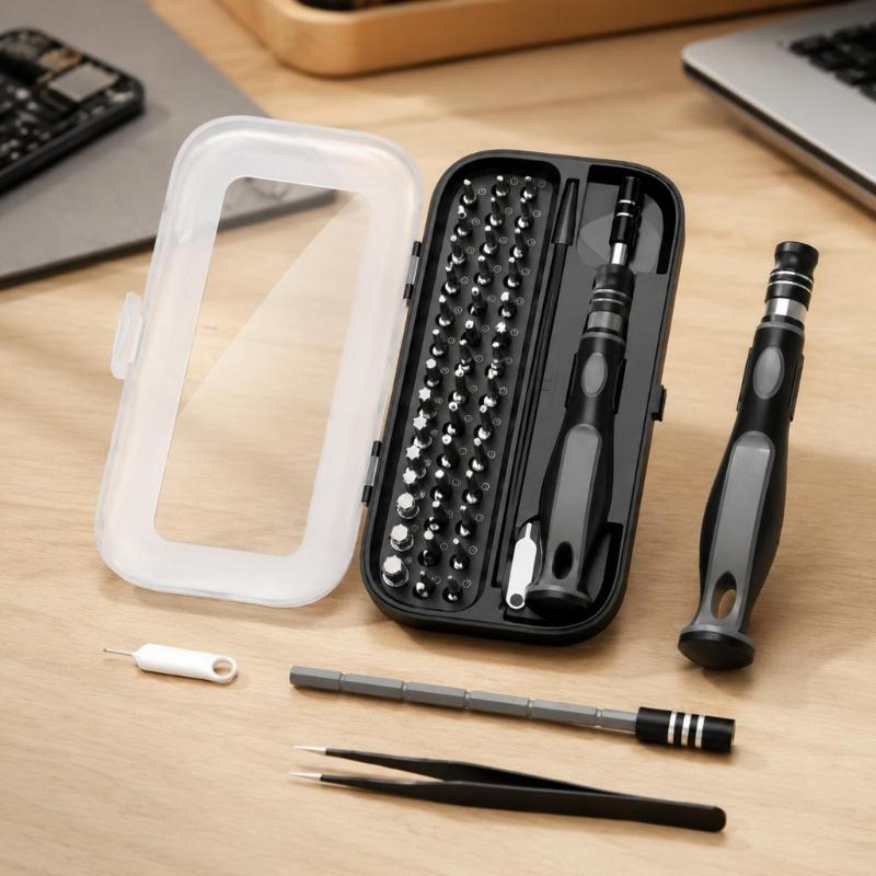 Manual Screwdriver Repair Kit 48 in 1 for Laptop Service, Phone Opening, Household Device Maintenance, and Detailed Assembly Tasks