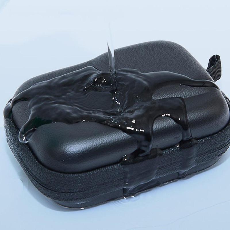 Compact Lightweight Protective Case For Action Camera Water Resistant Shell With Interior Padding And Zippered Closure