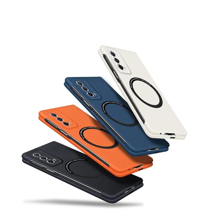 Magsafe Manyetik Kılıf Honor Magic V2 Vs2 V2 V İnce Çerçevesiz Sert PC Arka Kapak Kablosuz Şarj Kılıfları Magic VS 2 V