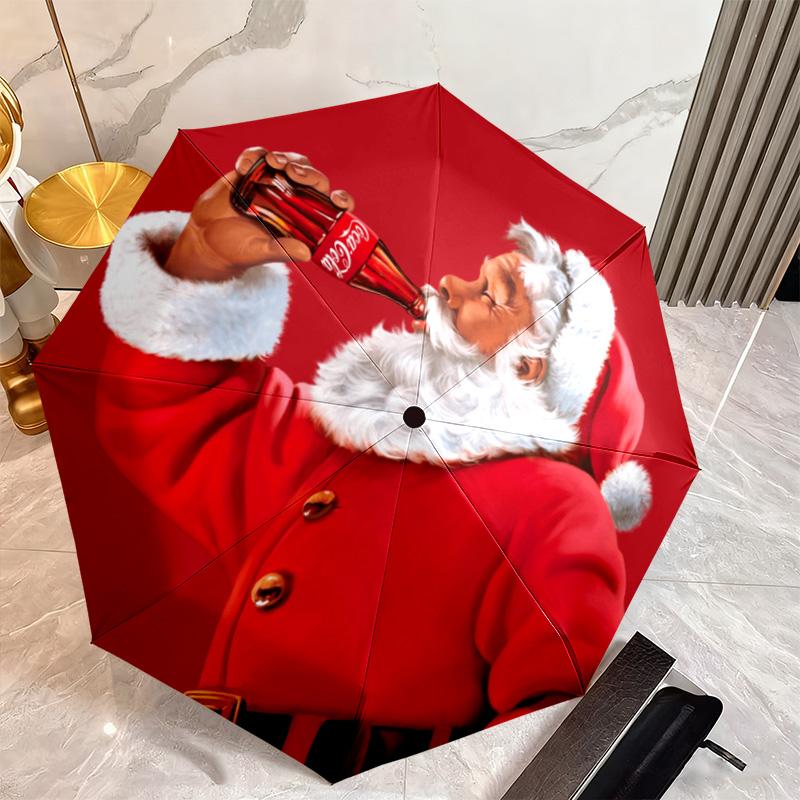 Christmas Gift Halloween Theme Bear Truck Coca Cola umbrella is suitable for all seasons, including home travel and outdoor activities Y11