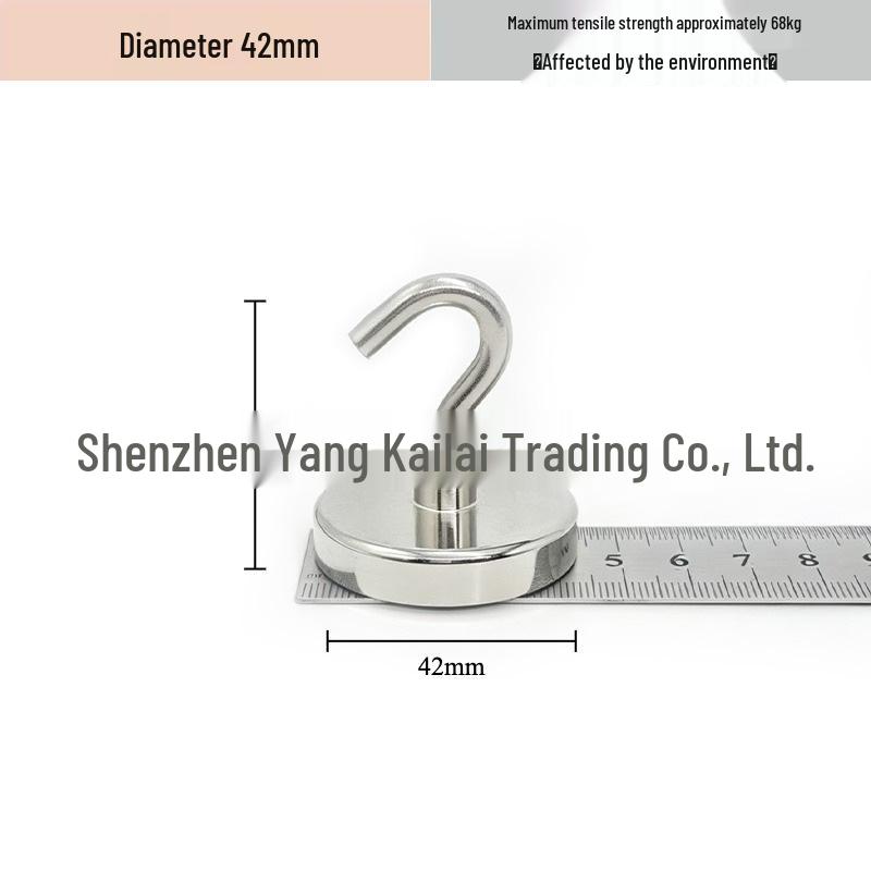 Neodymium Iron Boron Magnetic Hook for Kitchen, Refrigerator, and Door Storage