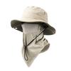Adjustable Fisherman Hat Sun-Protective Face Mask Hot Fisherman's Face Covering Unisex