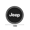 2Pcs Leather Coaster Anti-noise Water Cup Pad Cushion For Jeep Renegade Compass Grand Cherokee Wrangler Patriot Liberty Rubicon AJR1