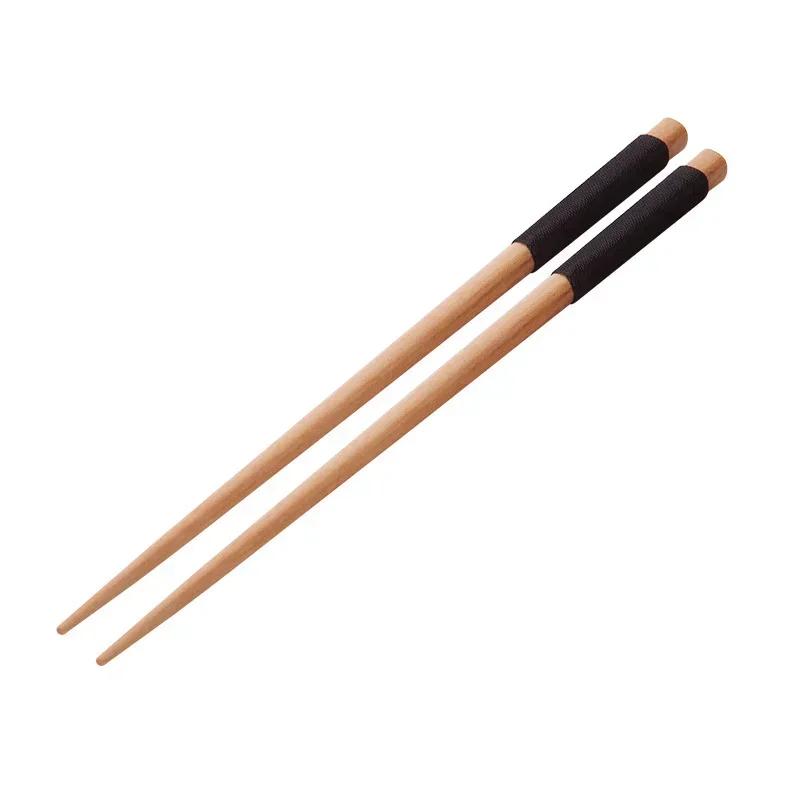 Håndlaget japansk naturlig kastanjetre Sushi spisepinner Sett verdi gave Sushi kinesisk mat Tie Line