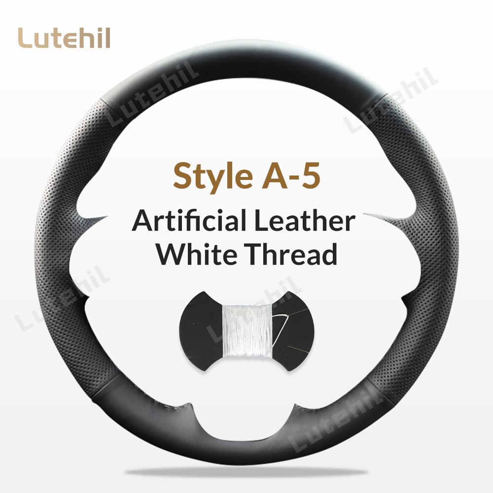 For Mitsubishi Pajero 2004-2010 Car Steering Wheel Braid Cover Hand Sewing Stylish Fashion Artificial Leather Suede
