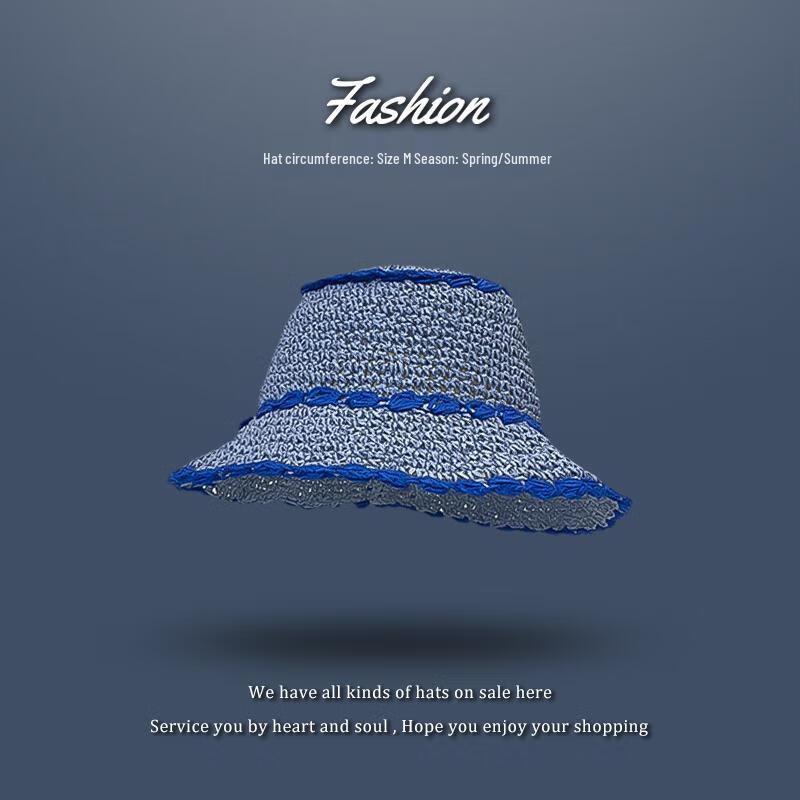 Chapeau de Soleil de Plage Pliable en Paille pour Femme