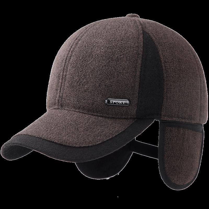 Nanjiren Adult Winter Fleece-Lined Earmuff Baseball Cap FP2670