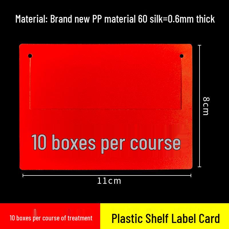 Transparent PVC Shelf Label Sleeve for Pharmacy and Baby Store Price Tags