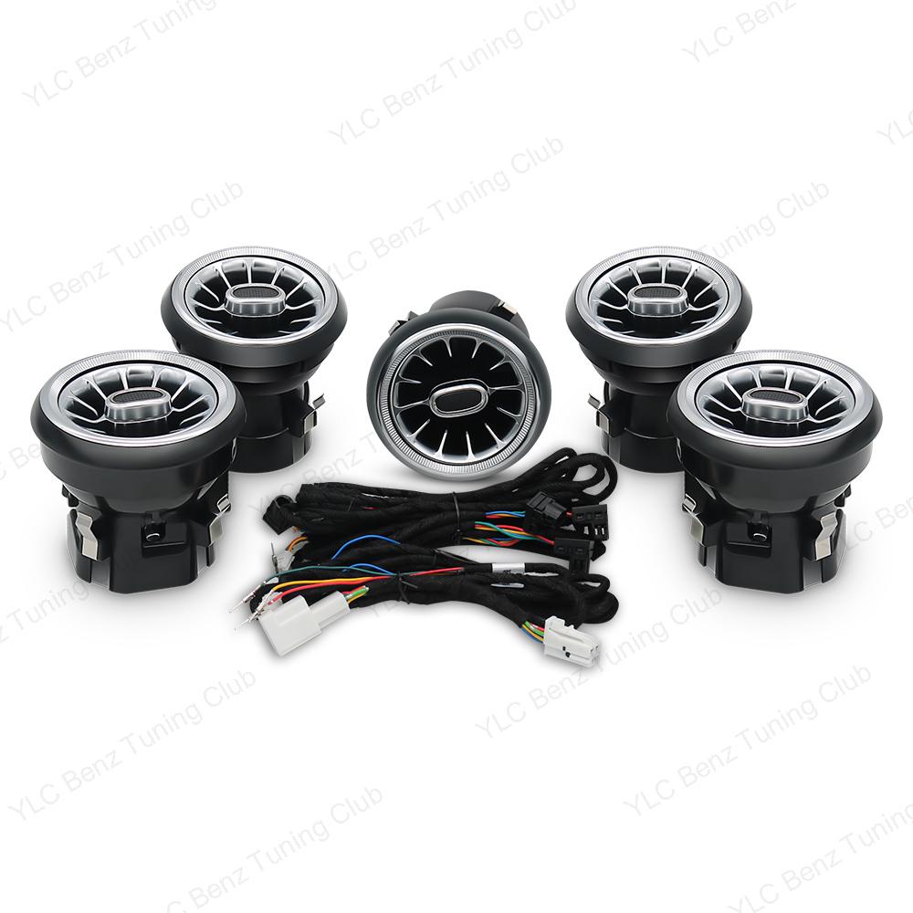 For Mercedes-Benz A CLA GLA W176 W117 W156 Ambient Light Kit Turbine Air Vent 64 Colors Light